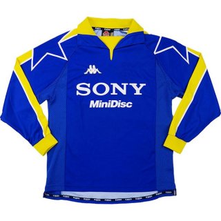 Maillot Juventus Third ML Retro 1997 1998 Bleu Pas Cher Maillot Juventus Third ML Retro 1997 1998 Bleu Pas Cher