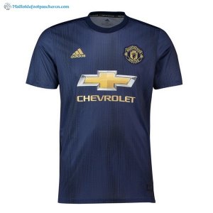 Maillot Manchester United Third 2018 2019 Bleu Pas Cher