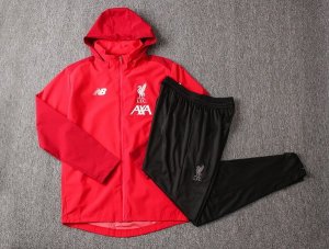 Coupe Vent Liverpool Ensemble Complet 2019 2020 Rouge Noir Pas Cher