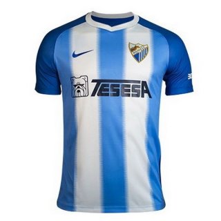 Maillot Málaga Domicile 2018 2019 Bleu Blanc Pas Cher