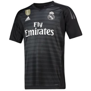Maillot Real Madrid Domicile Gardien 2018 2019 Noir Pas Cher Maillot Real Madrid Domicile Gardien 2018 2019 Noir Pas Cher
