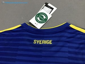 Maillot Suède Exterieur 2018 Bleu Pas Cher