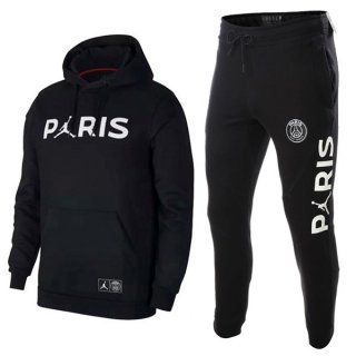 Survetement Paris Saint Germain 2018 2019 Noir Blanc Pas Cher