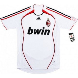 Maillot AC Milan Exterieur Retro 2006 2007 Blanc Pas Cher Maillot AC Milan Exterieur Retro 2006 2007 Blanc Pas Cher