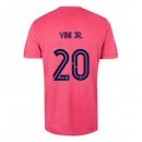 Maillot Real Madrid Exterieur NO.20 Vini Jr. 2020 2021 Rose Pas Cher