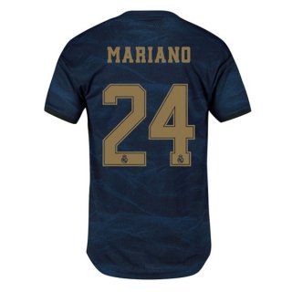 Maillot Real Madrid NO.24 Mariano Exterieur 2019 2020 Bleu Pas Cher