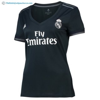 Maillot Real Madrid Exterieur Femme 2018 2019 Noir Pas Cher