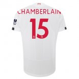 Maillot Liverpool NO.15 Chamberlain Exterieur 2019 2020 Blanc Pas Cher