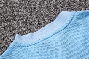 Polo Ensemble Complet Manchester City 2018 2019 Bleu Clair Pas Cher