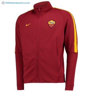 Veste AS Roma 2017 2018 Rouge Pas Cher