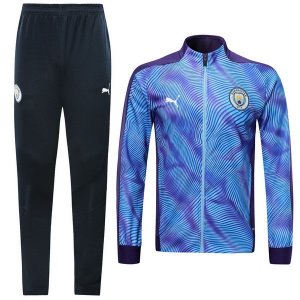 Survetement Manchester City 2019 2020 Purpura Azul Pas Cher