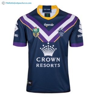 Maillot Rugby Melbourne Storm Domicile 2018 Bleu Pas Cher