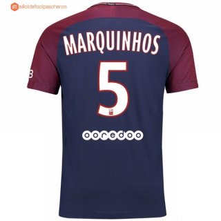 Maillot Paris Saint Germain Domicile Marquinhos 2017 2018 Pas Cher Maillot Paris Saint Germain Domicile Marquinhos 2017 2018 Pas Cher