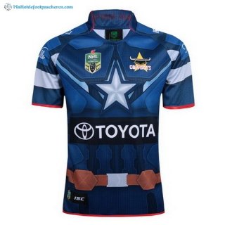 Maillot Rugby Cowboys Bleu 2017 2018 Pas Cher