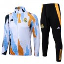 Survetement Real Madrid 2025 2026 Blanc Bleu