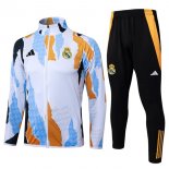 Survetement Real Madrid 2025 2026 Blanc Bleu