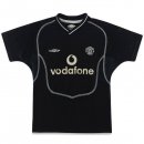 Maillot Manchester United Exterieur Retro 2000 2002 Noir Pas Cher