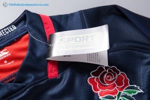 Maillot Rugby Angleterre Exterieur 2017 2018 Bleu Pas Cher