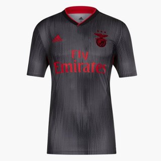 Maillot Benfica Exterieur 2019 2020 Noir Gris Pas Cher