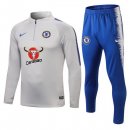 Survetement Chelsea 2018 2019 Gris Clair Pas Cher