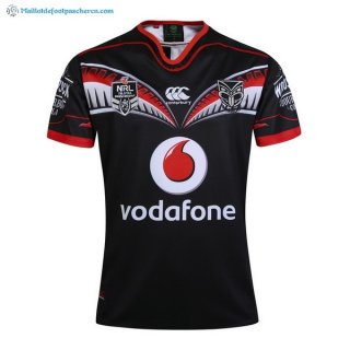Maillot Rugby Warriors Domicile 2017 2018 Noir Pas Cher Maillot Rugby Warriors Domicile 2017 2018 Noir Pas Cher