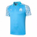 Polo Marseille 2020 2021 Bleu Clair Blanc Pas Cher