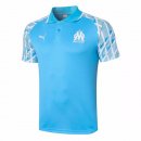 Polo Marseille 2020 2021 Bleu Clair Blanc Pas Cher