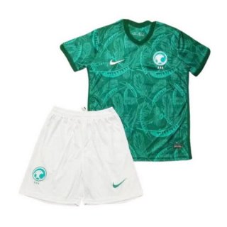 Maillot Arabie Saoudite Exterieur Enfant 2020 Vert Pas Cher