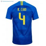 Maillot Brésil Exterieur R.Caio 2018 Bleu Pas Cher