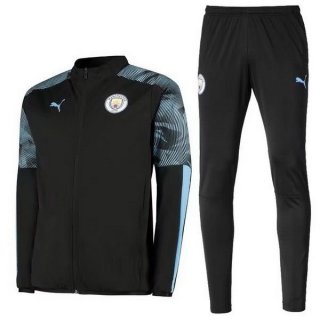 Survetement Manchester City 2019 2020 Noir Bleu Pas Cher