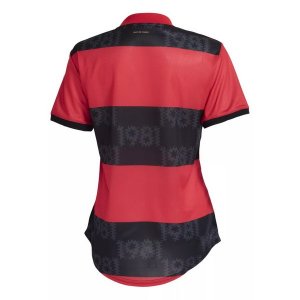 Maillot Flamengo Domicile Femme 2021 2022 Rouge Noir Pas Cher