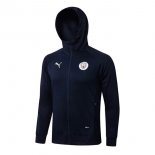Sweat Shirt Capuche Manchester City 2022 2023 Bleu Oscuro