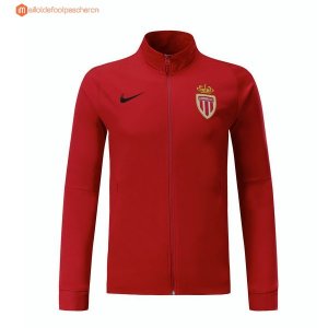 Survetement AS Monaco Enfant 2017 2018 Rouge Pas Cher