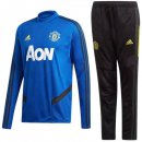 Survetement Manchester United 2019 2020 Bleu Noir Pas Cher