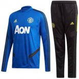 Survetement Manchester United 2019 2020 Bleu Noir Pas Cher