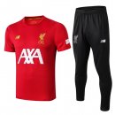 Entrainement Liverpool Ensemble Complet 2019 2020 Rouge Blanc Noir Pas Cher