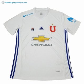 Maillot Universidad De Chile Exterieur 2017 2018 Blanc Pas Cher