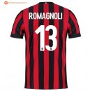 Maillot Milan Domicile Romagnoli 2017 2018 Pas Cher