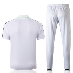 Polo Ensemble Complet Juventus 2019 2020 Blanc Gris Pas Cher