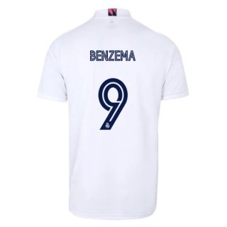 Maillot Real Madrid Domicile NO.9 Benzema 2020 2021 Blanc Pas Cher Maillot Real Madrid Domicile NO.9 Benzema 2020 2021 Blanc Pas Cher