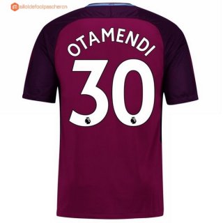 Maillot Manchester City Exterieur Otamendi 2017 2018 Pas Cher