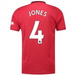 Maillot Manchester United NO.4 Jones Domicile 2019 2020 Rouge