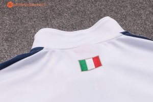 Survetement Italie 2017 Blanc Or Grisl Pas Cher