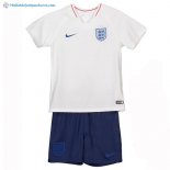 Maillot Angleterre Domicile Enfant Ensemble 2018 Blanc Pas Cher