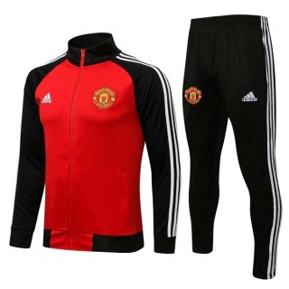 Survetement Manchester United 2022 Rouge Noir Survetement Manchester United 2022 Rouge Noir