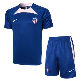 Maillot Entrainement Atlético de Madrid Ensemble Complet 2024 Bleu Maillot Entrainement Atlético de Madrid Ensemble Complet 2024 Bleu