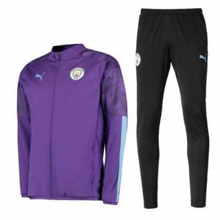 Survetement Manchester City 2019 2020 Purpura Noir Pas Cher