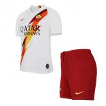 Maillot AS Roma Exterieur Enfant 2019 2020 Blanc Pas Cher