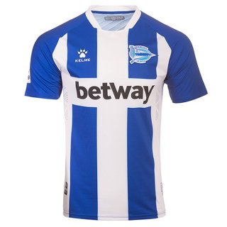 Thailande Maillot Alavés Domicile 2019 2020 Bleu Pas Cher