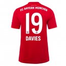 Maillot Bayern Munich NO.19 Davies Domicile 2019 2020 Rouge Pas Cher